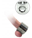 Cock ring e ball stretcher in acciaio inox 4,5 x 4,5 cm.