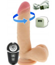 Vibratore Realistico Rotante Ricaricabile USB Telecomandato Wireless 18 x 4 cm.