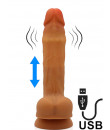 Dildo Vibrante Adriano con Effetto Spinta e Ventosa 20 x 4 cm