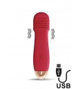 Vibratore Nesta in Silicone 11,5 x 3 cm Ricaricabile con USB Rosso