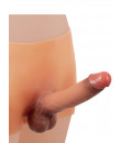 Pantaloncini per Donna con Pene Realistico 18 x 4,3 cm.