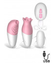 Succhia e Lecca Clitoride con Ovetto Vibrante Orchest in Silicone Ricaricabile con USB