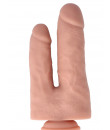 Dildo Realistico Doppio per Doppia Penetrazione in Silicone