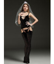 Bodystocking Sensuale con Apertura "FIONA" Taglia Unica Elasticizzata (36-48)