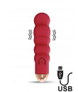 Vibratore Ewon in Silicone 11,5 x 3 cm Ricaricabile con USB Rosso