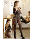 Tuta Sexy A Rete Ricamata "Lace Catsuit" -  Taglia Unica Elasticizzata (Tg.36-48)