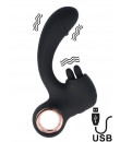 Vibratore Rabbit con Setole Lecca Clitoride Qiot 10 x 4 cm USB Ricaricabile