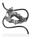 Maschera Sexy in Stile Veneziano Argento