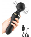 Massaggiatore Vibrante in Silicone FREEDO Nero