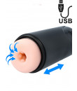 Masturbatore M1 con Vibrazione, Risucchio ed Effetto Spinta Ricaricabile con USB.