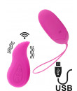 Ovetto Vibrante Edgar in Silicone con Telecomando Wireless Vibrante 7,5 x 3,3 cm. Rosa Ricaricabile