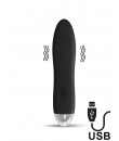 Vibratore Dawel in Silicone 11,5 x 3 cm Ricaricabile con USB Nero