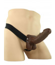 Fallo Indossabile Strapon Cavo con Testicoli per Uomo 23 x 4,5 cm. Africano