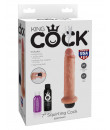 KING COCK 7 Fallo Ultra Realistico Eiaculante 20 x 4,8 cm. Flacone di Sperma incluso