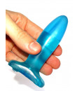 Plug Joy Cuneo Anale in Jelly Small Blu 10,5 X 3 cm.