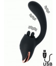 Vibratore Rabbit con Setole Lecca Clitoride Qiot Jelly 10 x 4 cm USB Ricaricabile