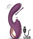 Vibratore Vinca con Effetto Spinta e Stimolazione Clitoridea 14 x 3,6 cm