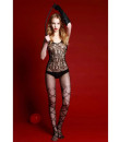 Bodystocking Sensuale "AMELIA" Taglia Unica Elasticizzata (36-48) Nero