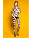 Bodystocking Sensuale "MIA" Taglia Unica Elasticizzata (36-48) Nero