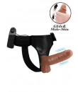 StrapOn per Donna con Imbracatura e Dildo con Vibrazione 16 x 4 cm