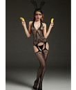 Bodystocking Sensuale con Apertura "TAMARA" Taglia Unica Elasticizzata (36-48)