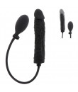 Plug Anale Gonfiabile Realistico 18-21,5 cm x 3,5-6 cm Silicone Nero