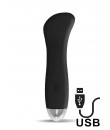 Vibratore Phana in Silicone  11,5 x 3 cm Ricaricabile con USB Nero