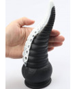 Dildo Anale Tentacolo di Piovra Gigante in Silicone 21,5 x 8 cm. Nero e Bianco