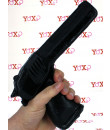 Gun - Dildo Anale a Forma di Pistola 22,5 x 3,6 cm. Nero