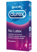Profilattici Durex "NO LATEX" Senza Lattice - 6 Pezzi