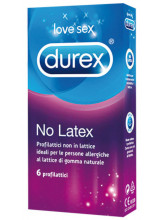 Profilattici Durex "NO LATEX" Senza Lattice - 6 Pezzi
