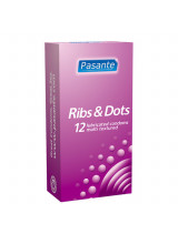 PASANTE PROFILATTICI STIMOLANTI RIBS E DOTS 12 PEZZI 