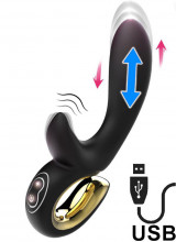 Viibratore Silenzioso con Spinta e Vibrazione Ricaricabile USB