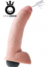KING COCK 9 Fallo Ultra Realistico Eiaculante 23 x 5,2 cm. Flacone di Sperma incluso