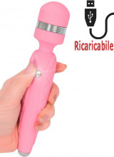 Massaggiatore Ricaricabile USB in Puro Silicone 20 X 3,9 cm.