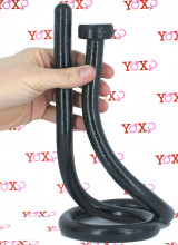 Natrix - Gut Snake Dildo Flessibile 97 x 2 cm. Nero