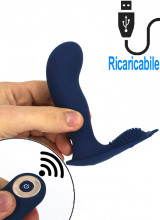 Stimolatore prostatico Vibrante Telecomandato Ricaricabile USB 12 x 3,5 cm.