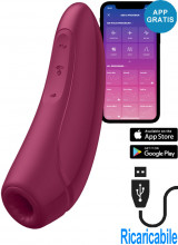 Satisfyer Curvy 1+ Stimolatore per Clitoride con Onde di Pressione in Silicone Magenta