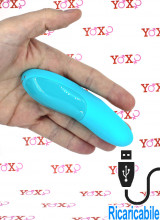 Satisfyer Teaser Vibratore da Dito in Silicone Azzurro Ricaricabile USB