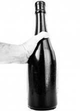 Fallo anale a forma di bottiglia All Black 39 x 11 cm.