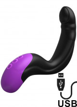Hyper Pulse - Vibratore Prostata in Silicone 15 x 3,5 cm. Nero Ricaricabile