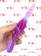 Dildo Doppio Flessibile In Jelly Lavender Line