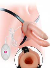 Vibratore Doppio Cavo Indossabile per Uomo 13,5 x 4 cm.
