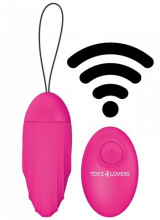 Ovetto Vibrante Telecomandato Elys Ripple Egg Remote Control Pink 9 x 3,7 cm.