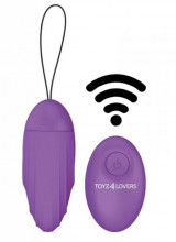 Ovetto Vibrante Telecomandato Elys Ripple Egg Remote Control Purple 9 x 3,7 cm.