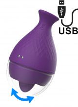 Rewolingo - Stimola Vagina e Clitoride con Lingua in Silicone Ricaricabile con USB Viola