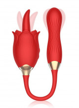 Stimolatore Clitorideo Martinella con Ovetto Vibrante e Oscillante Ricaricabile con USB Rosso