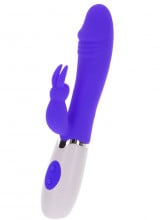 Funky Rabbit - Vibratore Rabbit in Silicone 19 x 3 cm. Viola