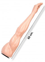 Armpit Fisting Braccio completo con mano color carne  69 x 13,5 cm.