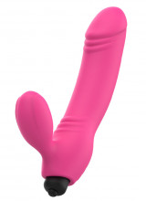 Fallo Indossabile Vibrante Bix Doble in Silicone Senza Lacci 16,3 x 3 cm. Rosa